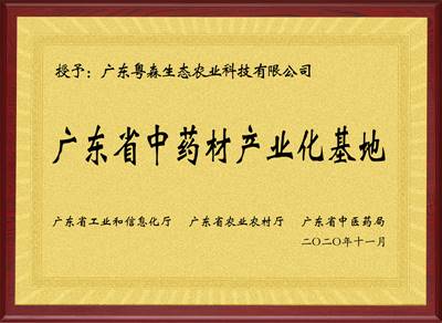 廣東省（shěng）中藥材基地