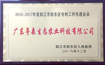 陽東區專利優秀工作先進（jìn）單位